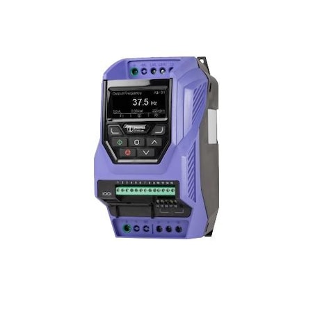 Invertek Drives 1 HP, 4.3 A; Size 2, IP20;IV: Three Phase, 200-240 V;OV: Three Phase, 200-240 V ODP-2-22010-3HF42-MN